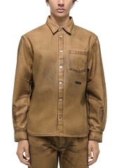 Helmut Lang Curved Waxed Oil Stain Shirt