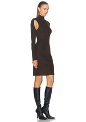 Helmut Lang Cut Out Turtleneck Dress