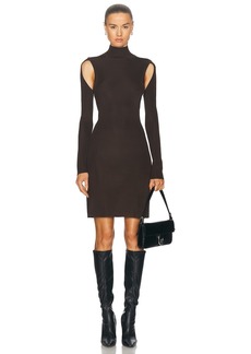 Helmut Lang Cut Out Turtleneck Dress