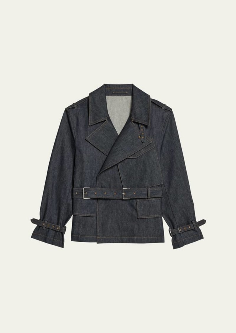 Helmut Lang Denim Rider Trench Coat