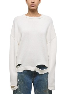 Helmut Lang Destructed Rib Knit Sweater