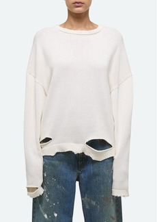 Helmut Lang Distressed Oversize Sweater