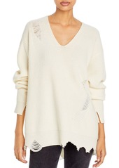 Helmut Lang Distressed Wool & Cashmere Sweater