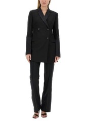 HELMUT LANG DOUBLE-BREASTED TUXEDO BLAZER