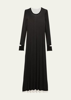 Helmut Lang Double-Layer Maxi Dress