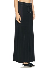 Helmut Lang Drawstring Waist Maxi Skirt