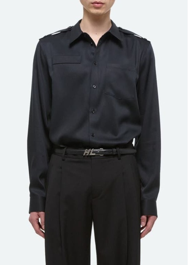 Helmut Lang Epaulet Button-Up Shirt
