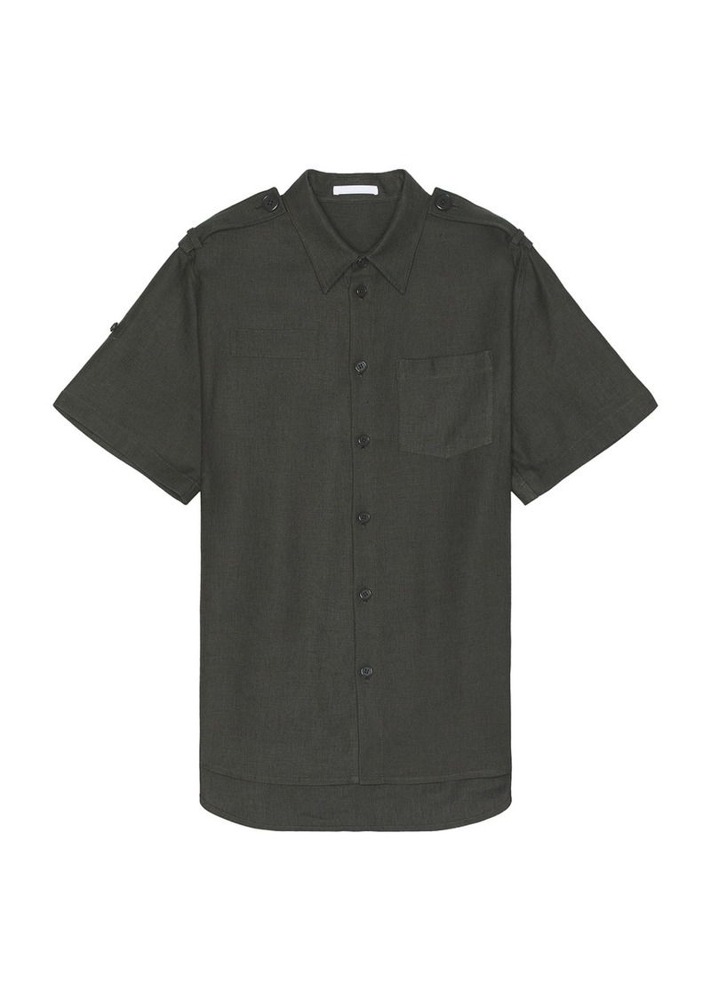 Helmut Lang Epaulette Short Sleeve Shirt