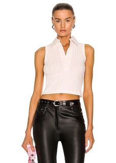 Helmut Lang for FWRD Cropped Polo Top