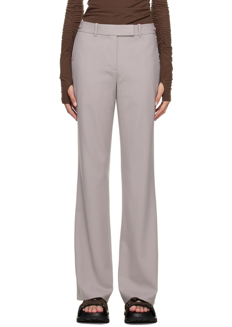 Helmut Lang Gray Straight Pant