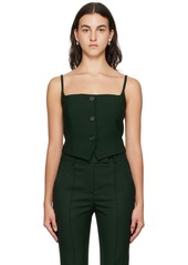 Helmut Lang Green Blazer Tank Top