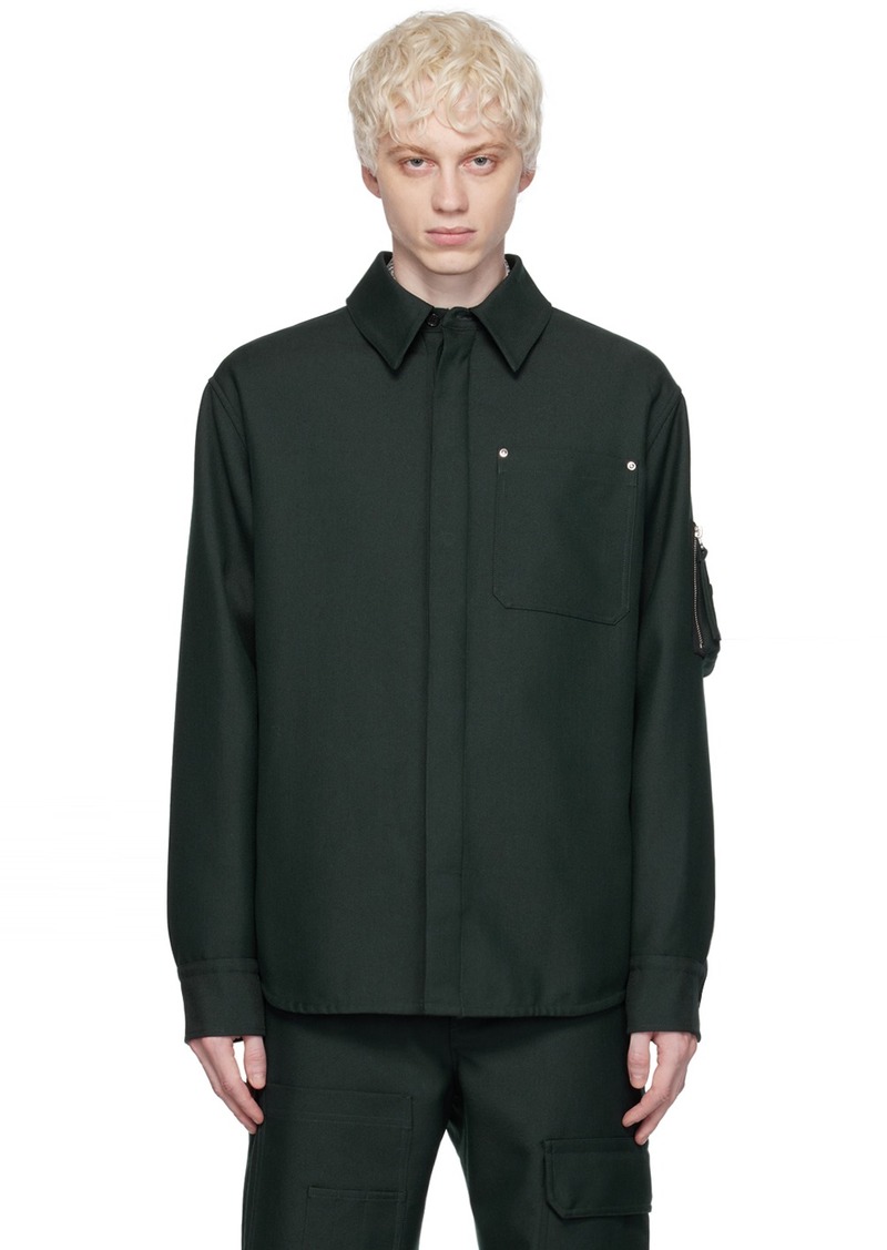 Helmut Lang Green Shirt Jacket