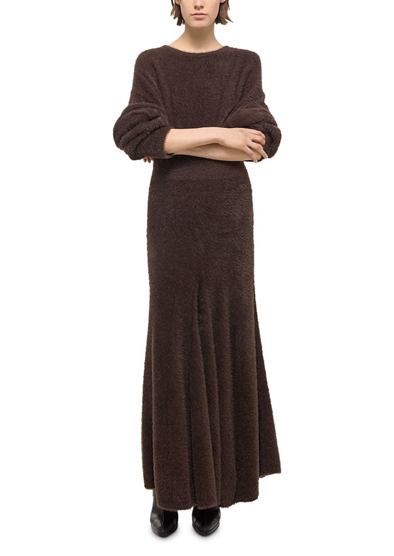 Helmut Lang Grunge Fuzzy Maxi Skirt