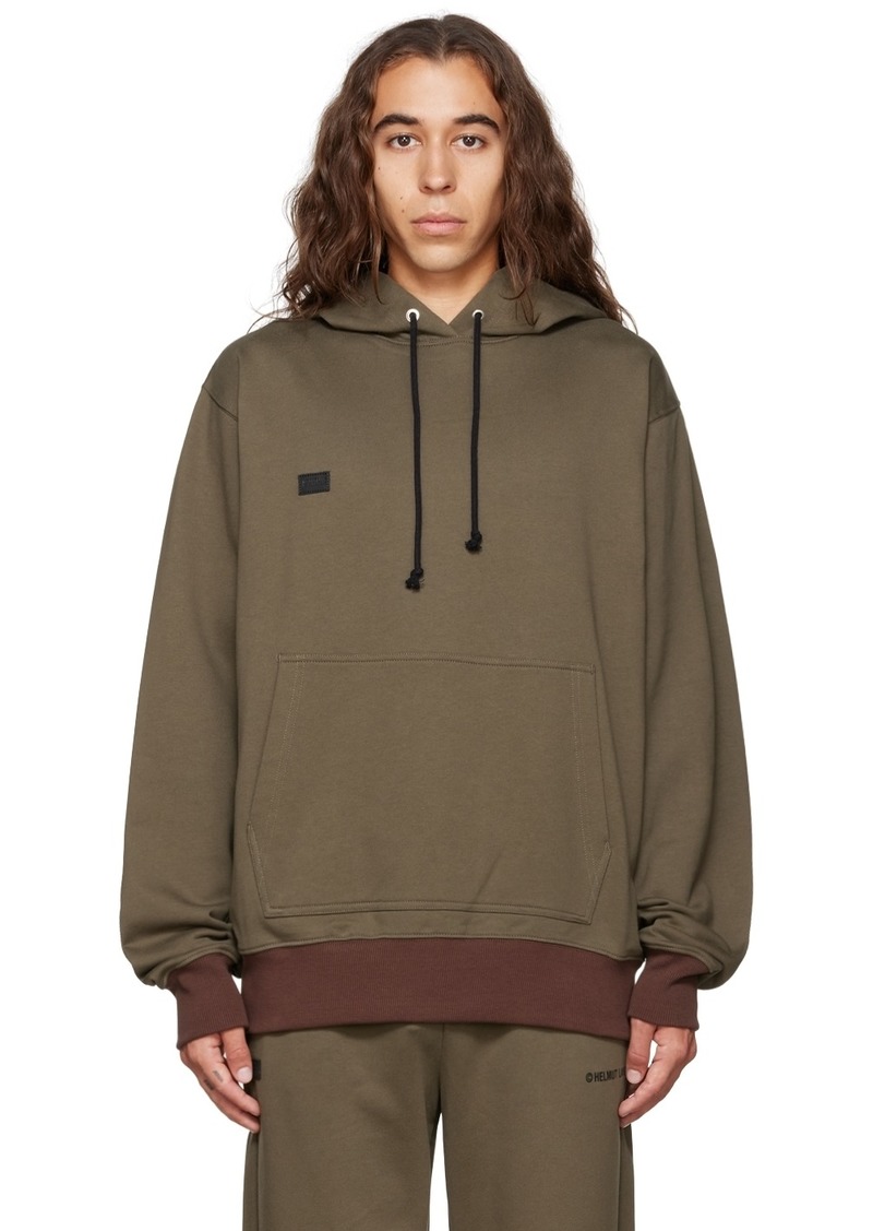 Helmut Lang Khaki Combo Hoodie