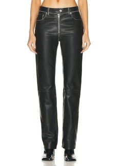 Helmut Lang Leather 5 Pocket Vintage Pant