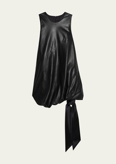 Helmut Lang Leather Bubble Dress