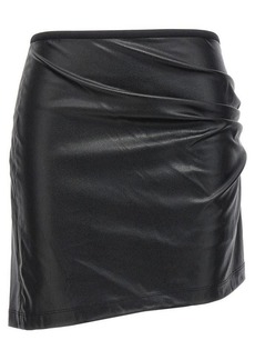 HELMUT LANG Leather-effect skirt