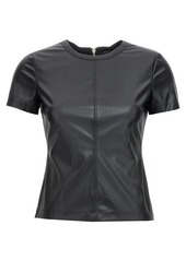 HELMUT LANG Leather-effect T-shirt