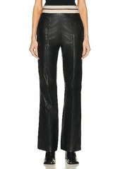 Helmut Lang Leather Pull On Pant