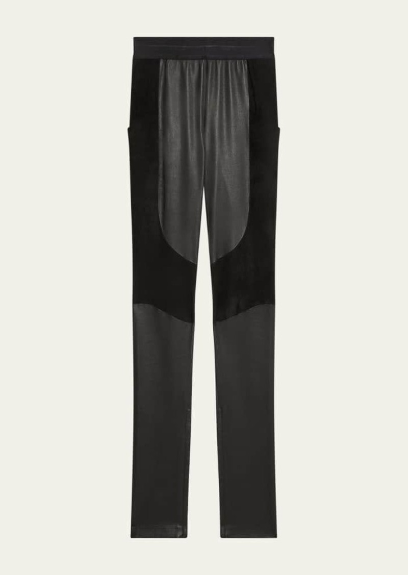 Helmut Lang Leather Racer Leggings