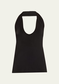 Helmut Lang Liquid Jersey Halter Top