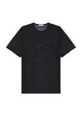 Helmut Lang Logo Chiffon T-Shirt