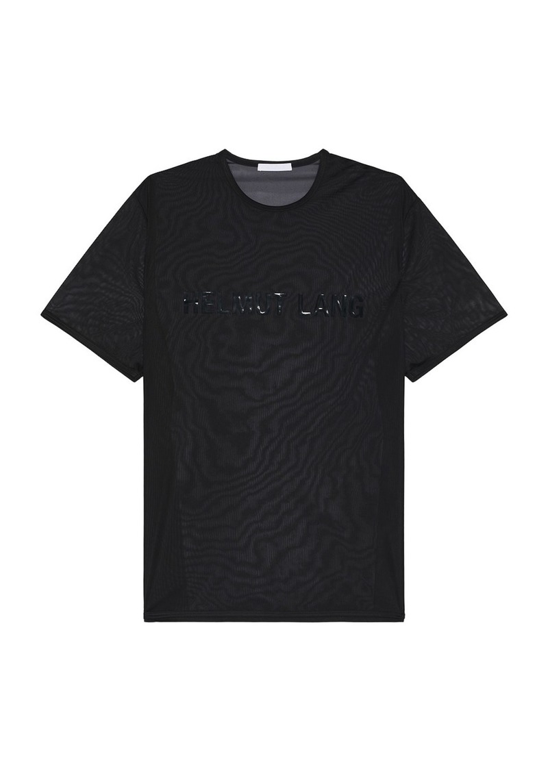 Helmut Lang Logo Chiffon T-Shirt