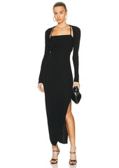 Helmut Lang Long Sleeve Cutout Dress