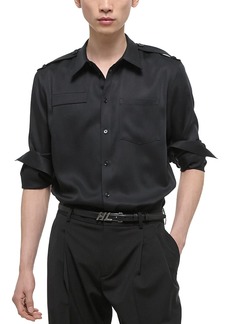 Helmut Lang Long Sleeve Epaulette Shirt