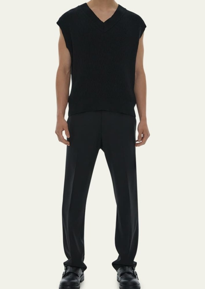 Helmut Lang Men's Mark V-Neck Knit Vest