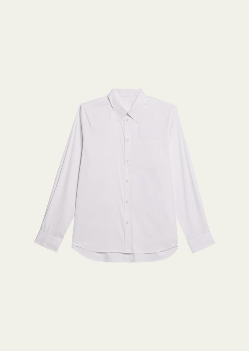 Helmut Lang Men's Solid Sport Shirt