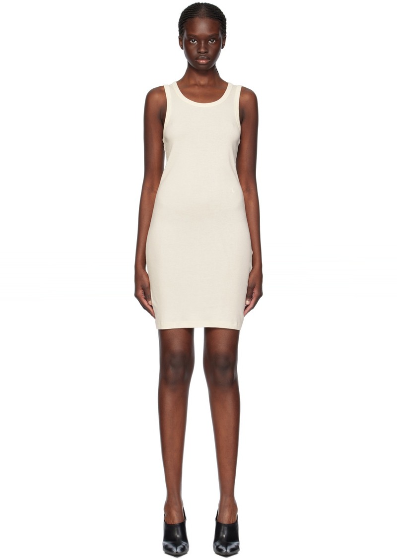 Helmut Lang Off-White Tank Minidress