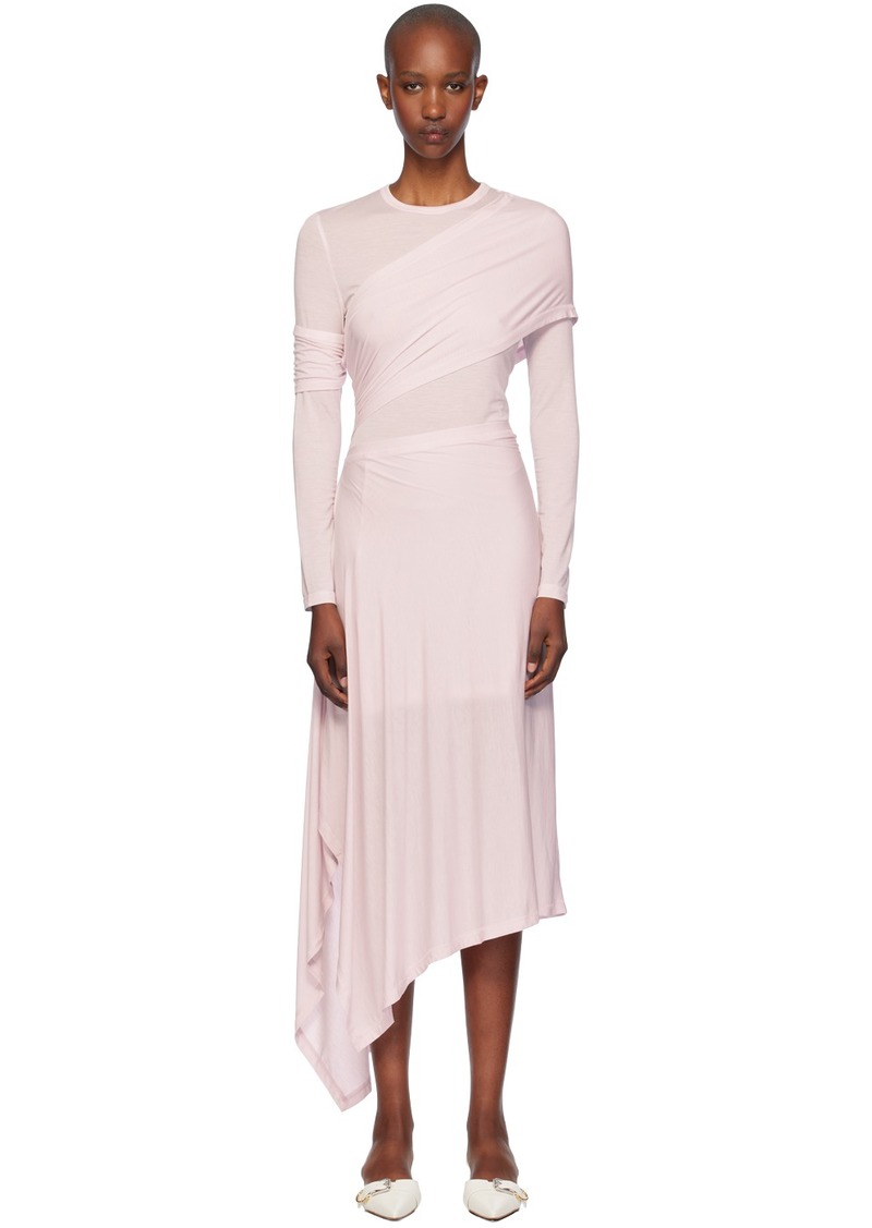 Helmut Lang Pink Protection Maxi Dress