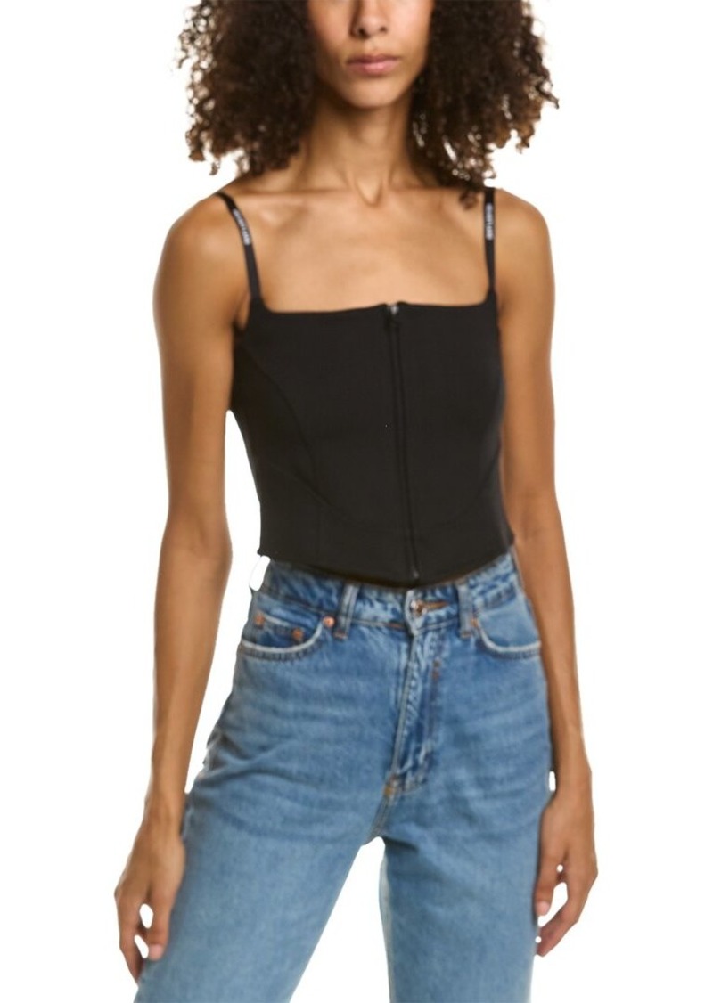 Helmut Lang Ponte Corset Top