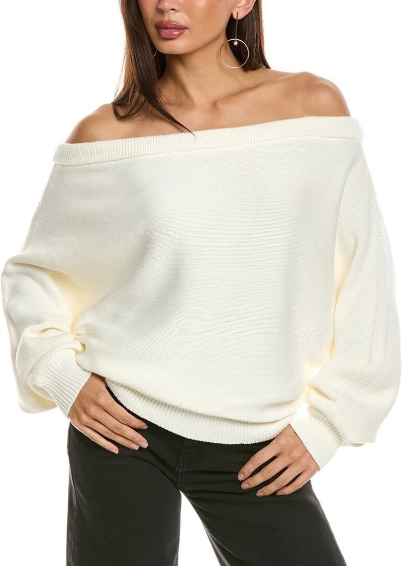 Helmut Lang Ruched Dolman Sweater