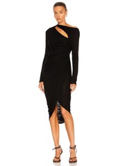 Helmut Lang Scala Long Sleeve Dress