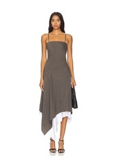 Helmut Lang Scarf Hem Dress