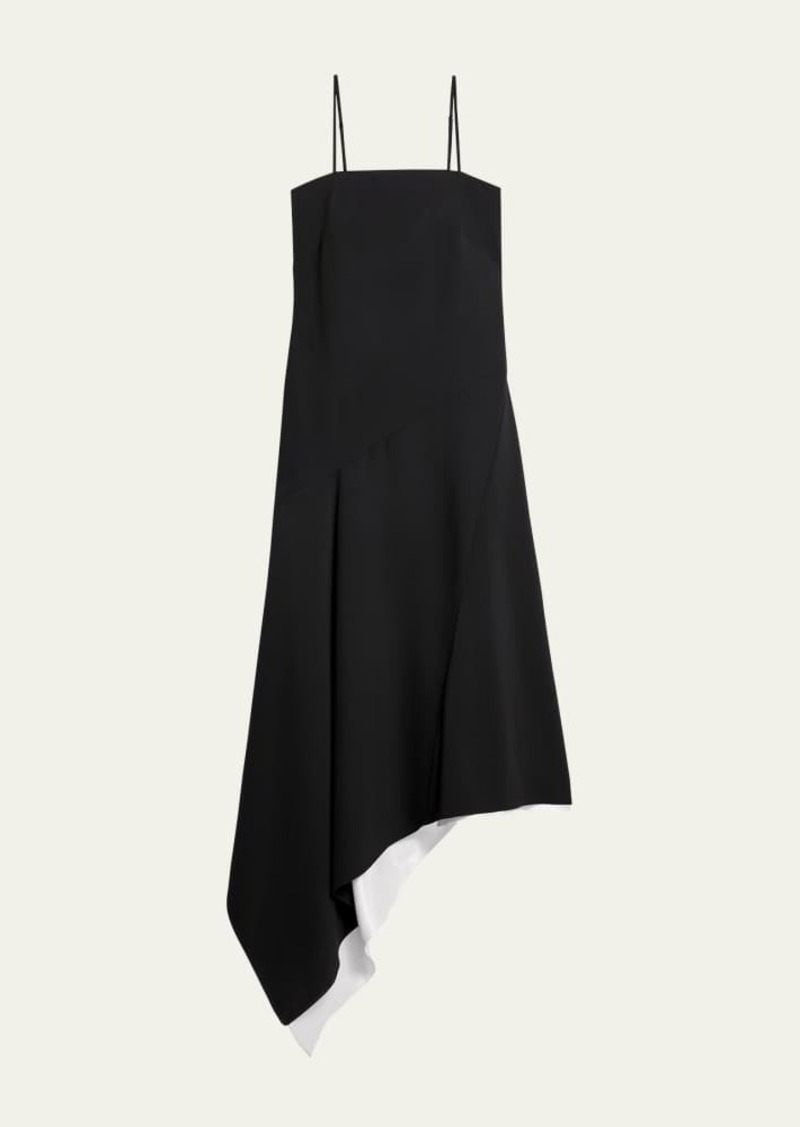 Helmut Lang Scarf Hem Midi Dress