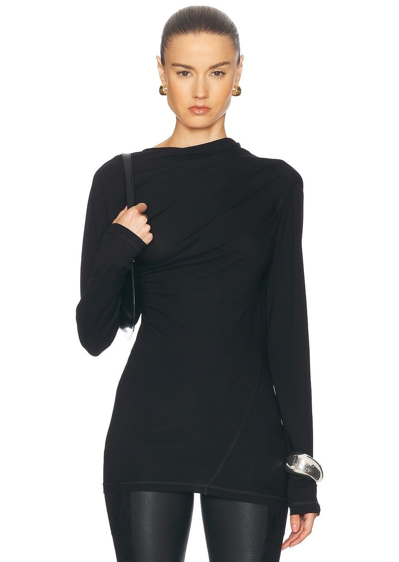 Helmut Lang Sheer Long Sleeve Top