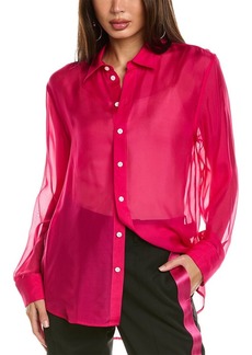 Helmut Lang Sheer Silk Relaxed Shirt