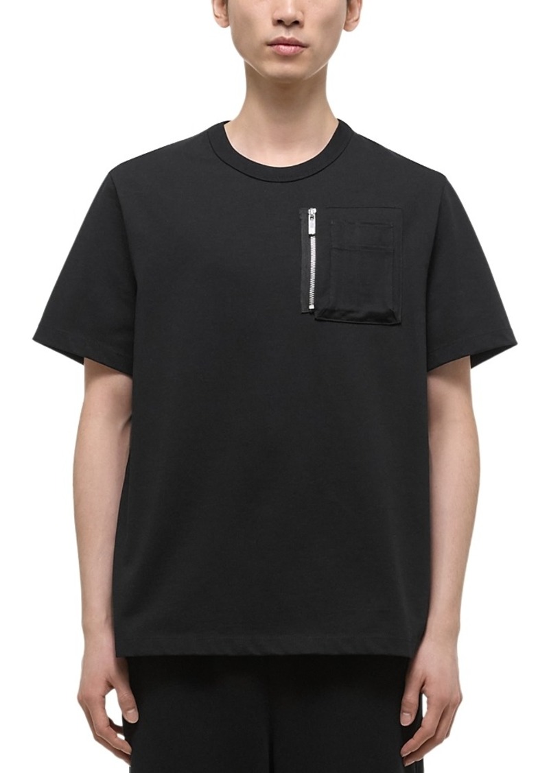 Helmut Lang Short Sleeve Zip Pocket Tee