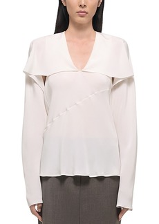 Helmut Lang Silk Scarf Blouse