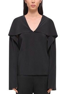 Helmut Lang Silk Scarf Blouse