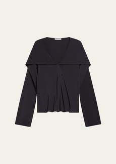 Helmut Lang Silk Scarf Blouse