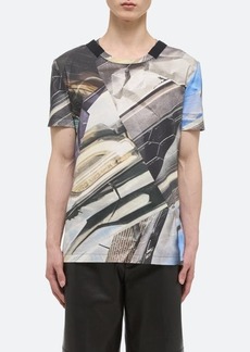 Helmut Lang Silver Car Print T-Shirt