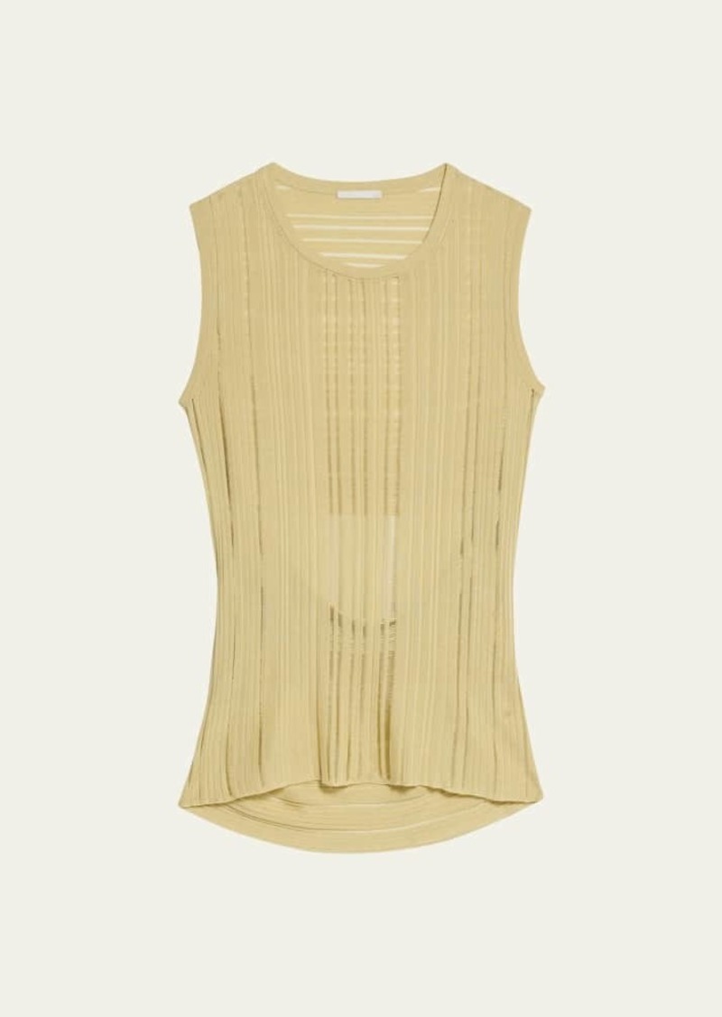 Helmut Lang Sleeveless Open-Back Top