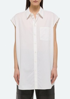 Helmut Lang Soft Cap Sleeve Button-Up Shirt