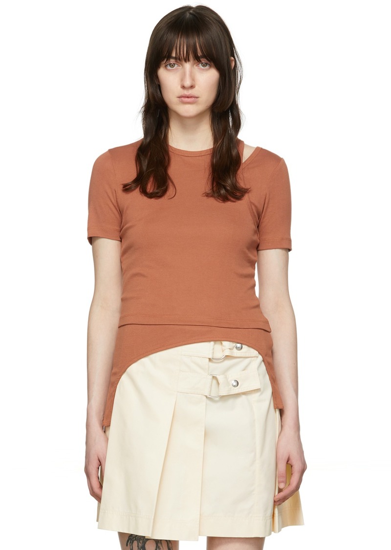 Helmut Lang SSENSE Exclusive Brown T-Shirt