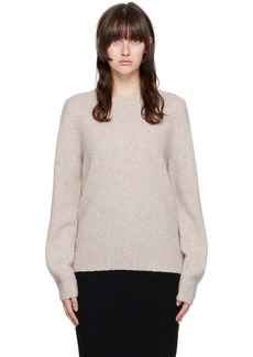 Helmut Lang Taupe Slash Sweater