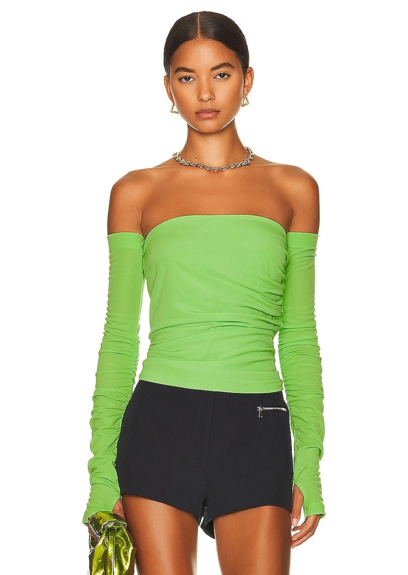 Helmut Lang Twist Long Sleeve Tube Top